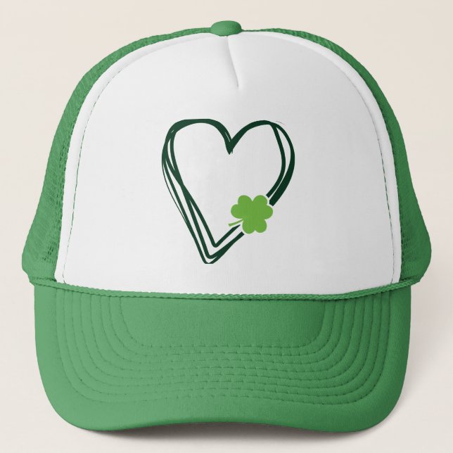 Shamrock Love Trucker Hat (Front)