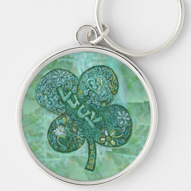 Shamrock Luck Key Ring (Front)