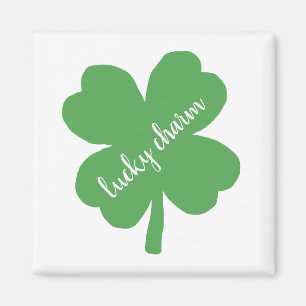 Shamrock Lucky Charm Irish Magnet