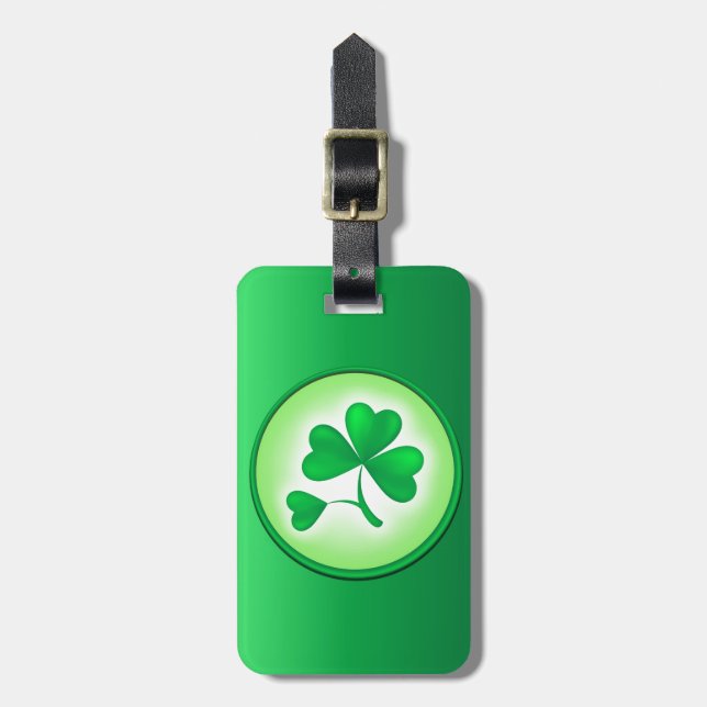 Shamrock Luggage Tag (Front Vertical)