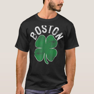 Shamrock Massachusetts Boston ST PATRICKS DAY Iris T-Shirt