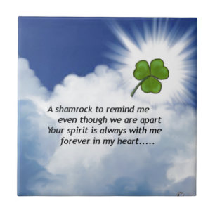 Shamrock Memorial Ceramic Tile