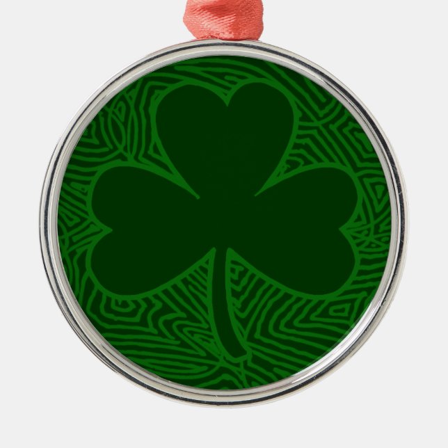 Shamrock Metal Ornament (Front)
