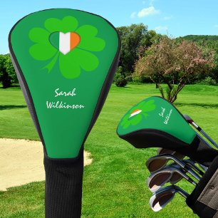 Shamrock Monogrammed, Irish flag golf  Covers club