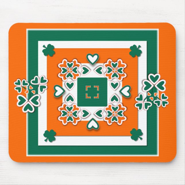 Shamrock & More Mouse Pad (Front)