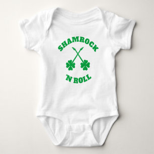Shamrock 'n Roll Grunge Baby Bodysuit