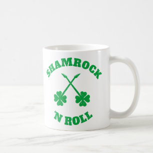 Shamrock 'n Roll Grunge Coffee Mug