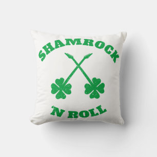 Shamrock 'n Roll Grunge Cushion
