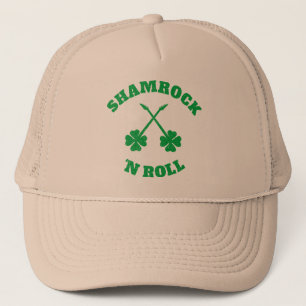 Shamrock 'n Roll Grunge Trucker Hat