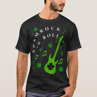 SHAMROCK N ROLL St Patricks Day Irish Music  T-Shirt