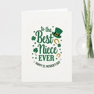 Shamrock Niece St Patricks Day Card