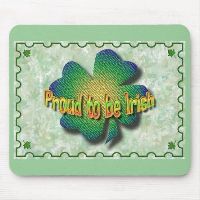 Shamrock of Irish Pride Mouse Pad (Front)