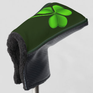 Shamrock on Dark Green pccnt Golf Head Cover