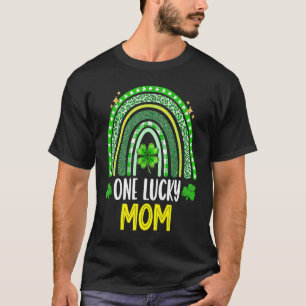 Shamrock One Lucky Mum St Patrick's Day Family Rai T-Shirt