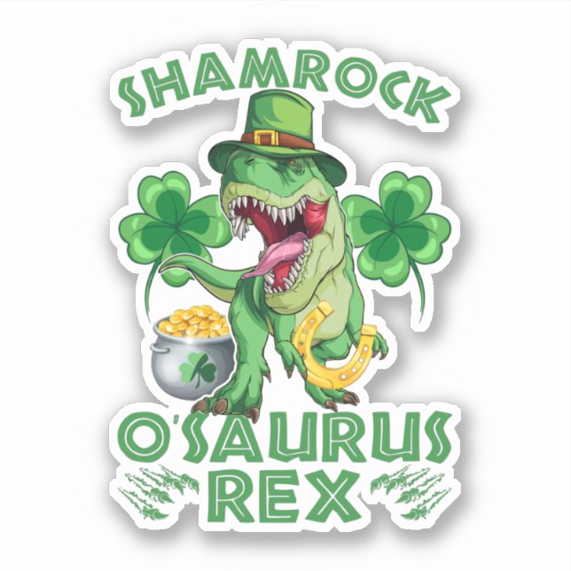 Shamrock O'saurus Rex | St. Patrick's Day (Front)