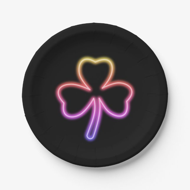 Shamrock Paper Plate (Front)