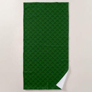Shamrock Pattern Beach Towel