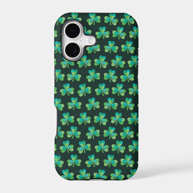 Shamrock Pattern Black iPhone 5/5S Barely There (Back)