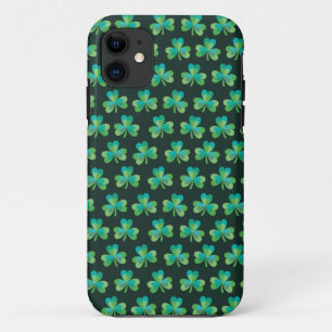 Shamrock Pattern Black iPhone 5/5S Barely There 11 Case