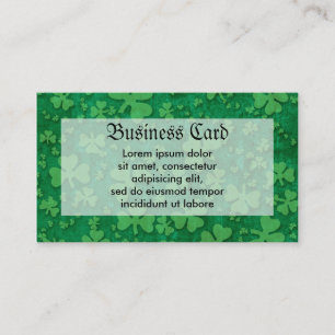 Shamrock Pattern Business Card
