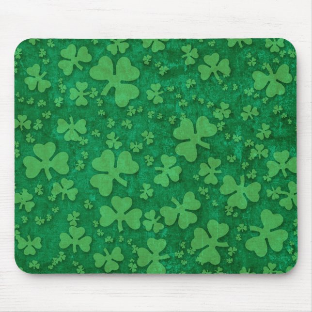 Shamrock Pattern Mouse Pad (Front)