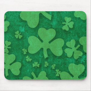 Shamrock Pattern Mouse Pad