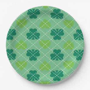 Shamrock Pattern Paper Plate