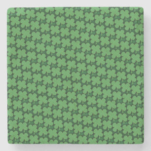 Shamrock Pattern Stone Coaster