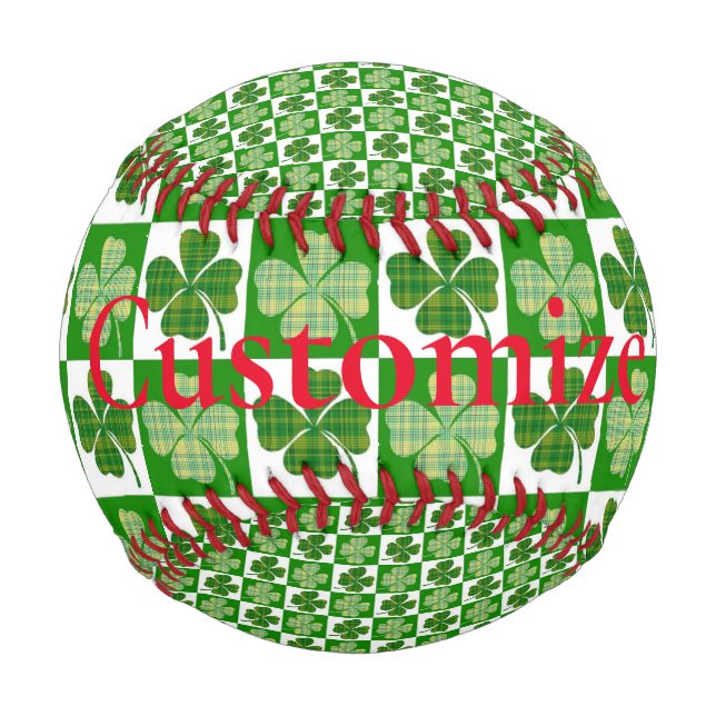 Shamrock Pattern  Thunder_Cove Baseball (Front)