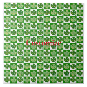 Shamrock Pattern  Thunder_Cove Ceramic Tile