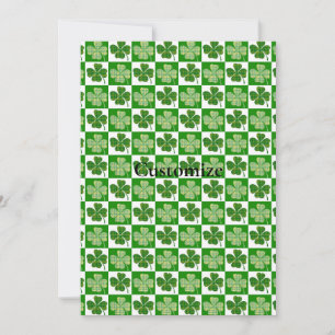 Shamrock Pattern  Thunder_Cove Invitation