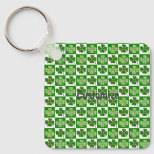 Shamrock Pattern Thunder_Cove Key Ring