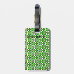 Shamrock Pattern  Thunder_Cove Luggage Tag