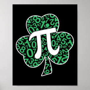 Shamrock Pi Day Cute St. Patrick's Day And Math Lo Poster