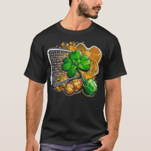 Shamrock Pickleball Balls Ireland Flag Saint Patri T-Shirt