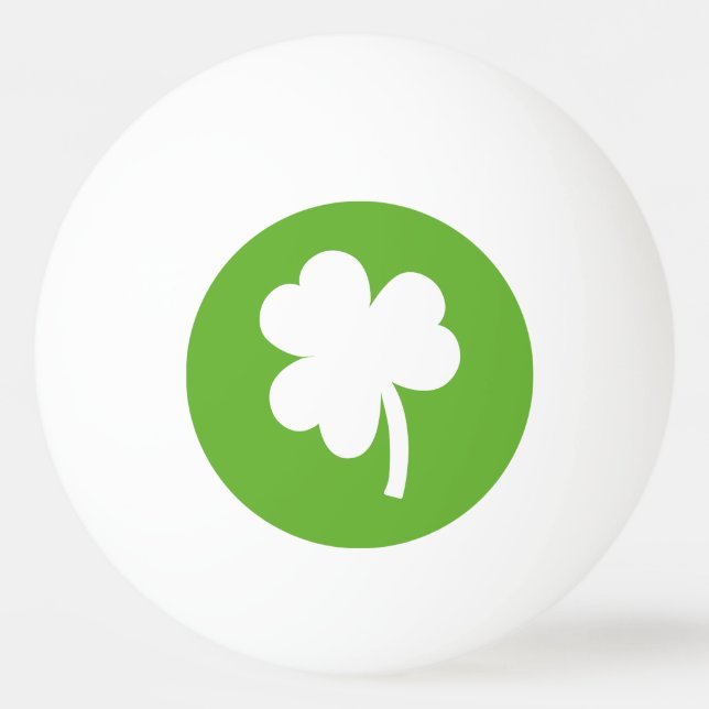 Shamrock Ping Pong Ball (Front)