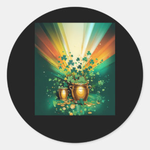 Shamrock Pots Ignite Rainbow Radiance Sticker