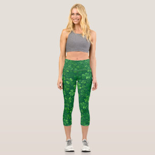 Shamrock Rain Capri Leggings