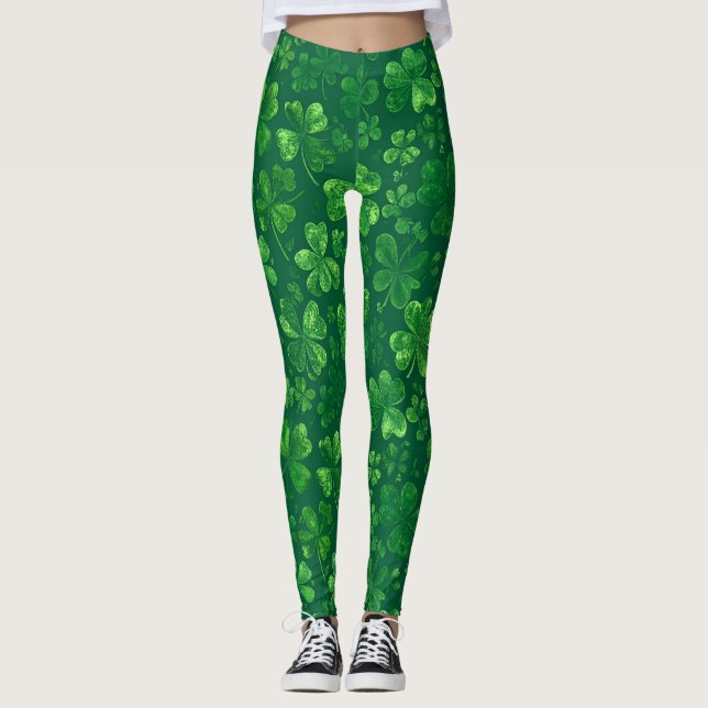 Shamrock Rain Leggings (Front)