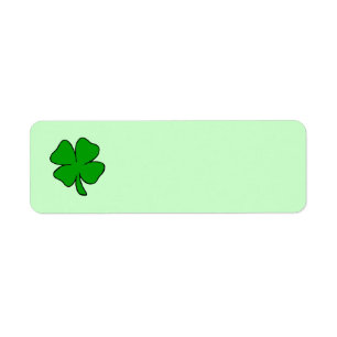 Shamrock Return Address Label