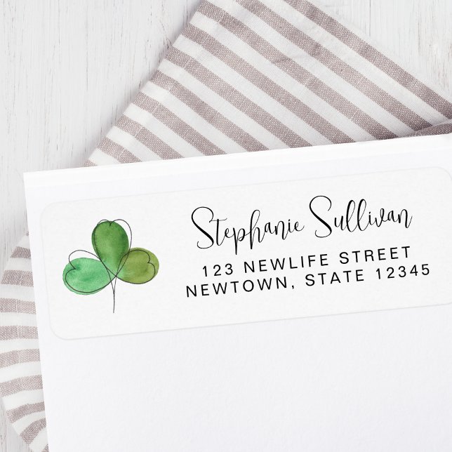 Shamrock Return Address Label (Creator Uploaded)