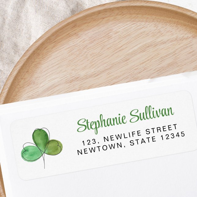 Shamrock Return Address Label (Creator Uploaded)