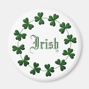 Shamrock ring Irish Magnet
