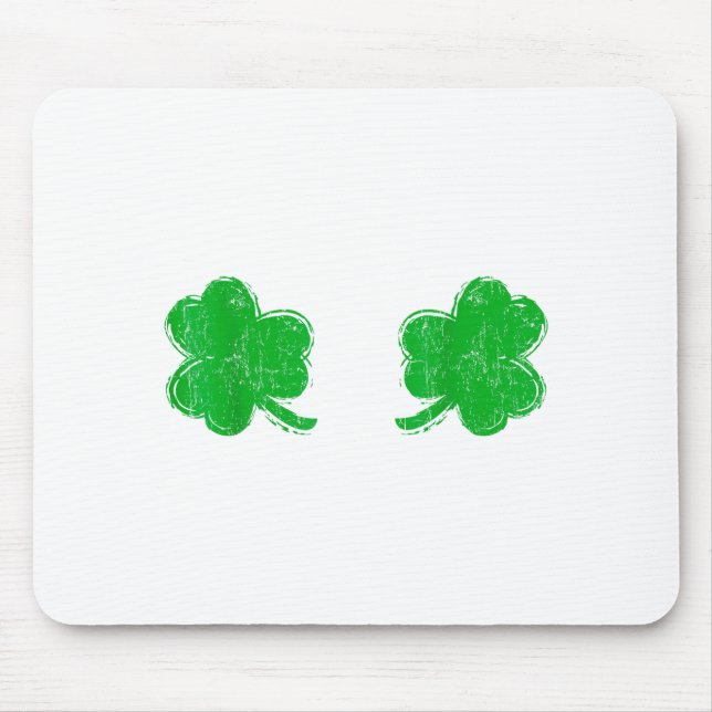 Shamrock S Irish Ies St Patricks Day Shirt  Mouse Pad (Front)