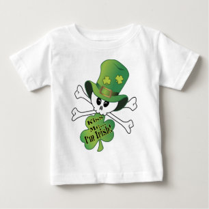 Shamrock Skull Baby T-Shirt