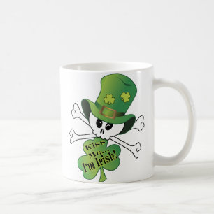 Shamrock Skull Coffee Mug
