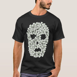 Shamrock Skull St Patricks Day Cool Irish Skeleton T-Shirt