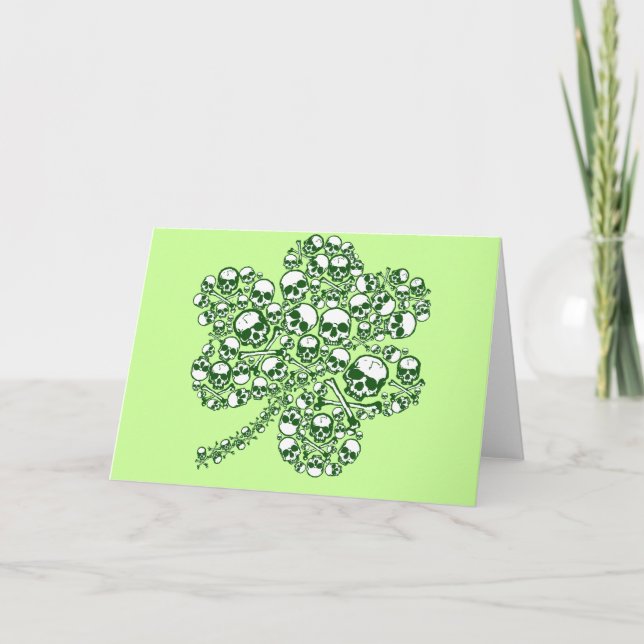 Shamrock Skulls Card (Front)
