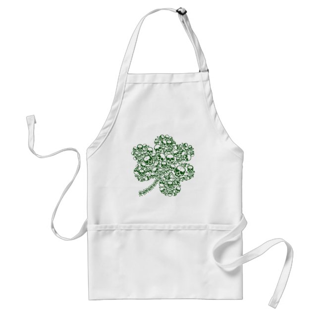 Shamrock Skulls Standard Apron (Front)