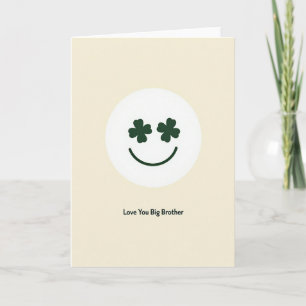 Shamrock Smile Big Brother Card